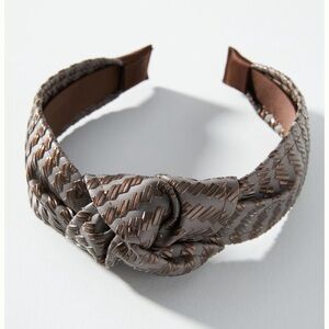 Anthropologie Faux Leather Headband
